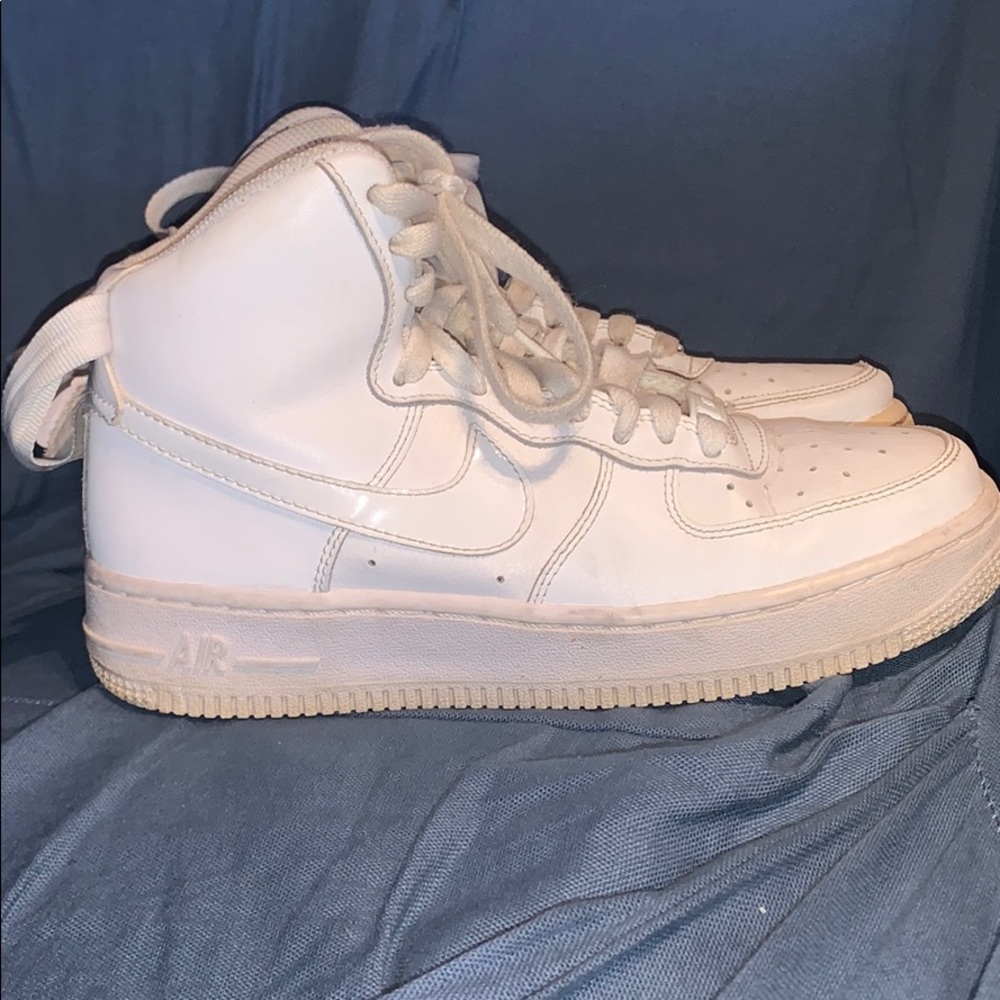 White high top air force 1s